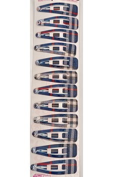 Çıtçıtlı Ekose Desenli Toka 12'li Set Saç Tokası Saç Aksesuarı Çok Renkli Çıtçıtlı Ekose Desenli Toka 12'li Set Saç Tokası Saç Aksesuarı Çok Renkli