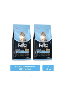 Reflex Plus Hipoalerjenik Kısırlaştırılmış/sterilised Somonlu Yetişkin Kedi Maması 1,5 Kg X 2