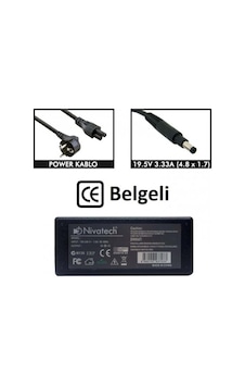 Nivatech Ntc-bc917 19.5v - 3.33a 4.8 1.7 Notebook Adaptörü Nivatech Ntc-bc917 19.5v - 3.33a 4.8 1.7 Notebook Adaptörü