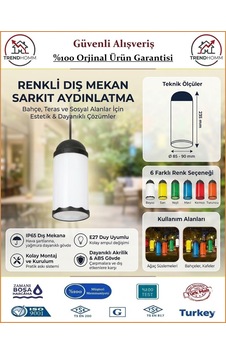 Trendhomm Ağaç Feneri - Plastik - Su Geçirmez - Beyaz Trendhomm Ağaç Feneri - Plastik - Su Geçirmez - Beyaz