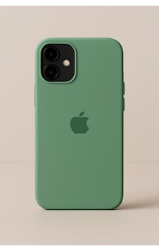 Apple Uyumlu iPhone 12 / 12 Pro Lansman Içi Kadife Silikon Logolu Kılıf Fıstık Yeşili Apple Uyumlu iPhone 12 / 12 Pro Lansman Içi Kadife Silikon Logolu Kılıf Fıstık Yeşili
