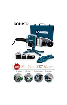 Ba011332 800w Pprc Boru Kaynak Makinesi Seti 20-25-32-40 Mm Paftalı Metal Çantalı Makas Hediy