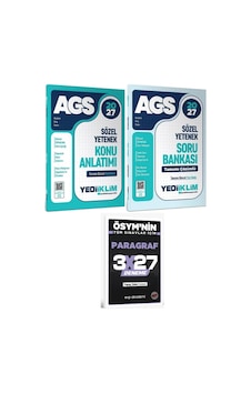 Yediiklim 2027 Meb-ags Sözel Yetenek Konu + Soru Bankası 2 Li Set + Evp Akademi Paragraf Yediiklim 2027 Meb-ags Sözel Yetenek Konu + Soru Bankası 2 Li Set + Evp Akademi Paragraf