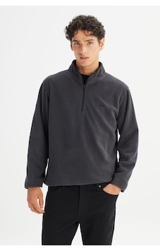 Lee Regular Fit Normal Kesim Fermuarlı Dik Yaka Polar Gri Lee Regular Fit Normal Kesim Fermuarlı Dik Yaka Polar Gri