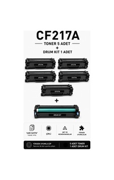 Cf217a Toner 5 Adet + Drum Kit 1 Adet Cf217a Toner 5 Adet + Drum Kit 1 Adet