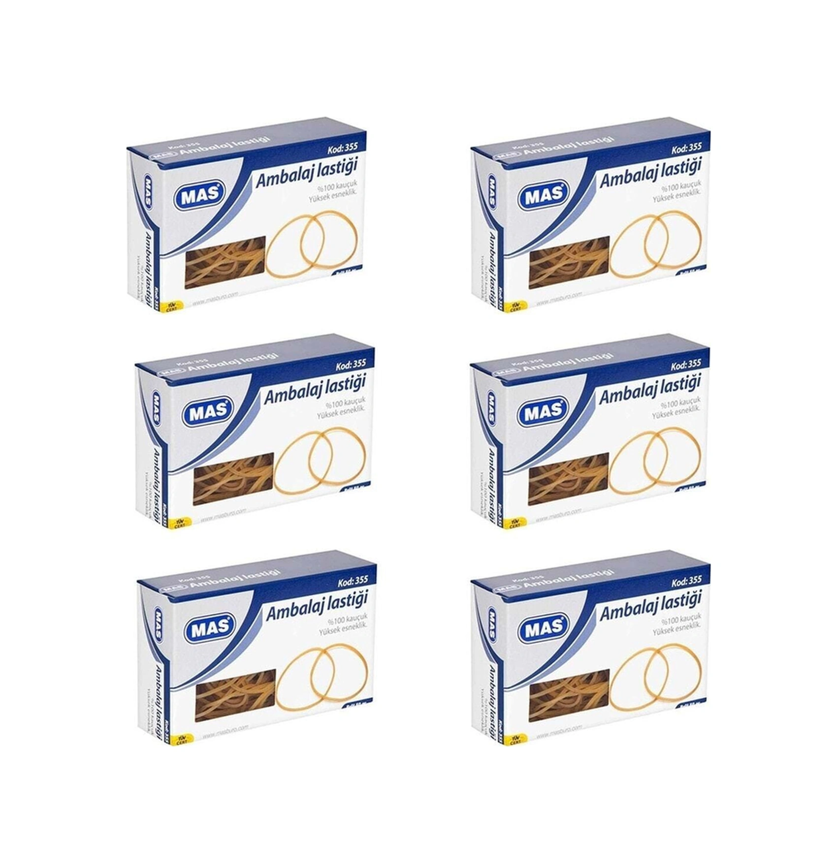 355 Ambalaj Lastiği Kauçuk Midi Boy 50 Gr 6 Lı Paket 355 Ambalaj Lastiği Kauçuk Midi Boy 50 Gr 6 Lı Paket