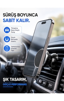 Mıknatıslı Araç İçi Telefon Tutucu Havalandırma Izgarasına Takımına Uygun Diğer Mıknatıslı Araç İçi Telefon Tutucu Havalandırma Izgarasına Takımına Uygun Diğer