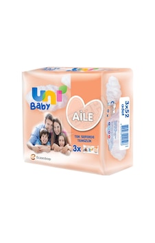 3 Adet Uni Baby Islak Havlu Aile 3 X 52 3 Adet Uni Baby Islak Havlu Aile 3 X 52