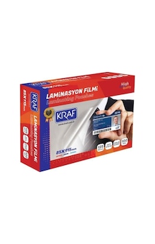 Laminasyon Filmi Parlak 85x115mm 125 Mic 100'lü 2128 Laminasyon Filmi Parlak 85x115mm 125 Mic 100'lü 2128