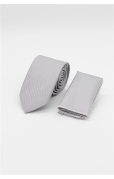 İmza Gri Kuş Gözü Desen 6 Cm Kravat 1090250201 Gri