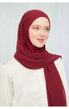 Melodi Scarf Kadın Tesettür Hijab Boneli Şifon Şal Bordo Bordo Melodi Scarf Kadın Tesettür Hijab Boneli Şifon Şal Bordo Bordo