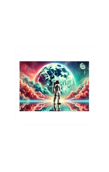Uzay Yolcusu Astronot Desenli Mdf Tablo Uzay Yolcusu Astronot Desenli Mdf Tablo
