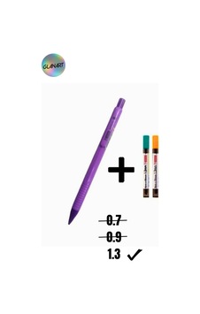 1.3 Mm Uçlu Kalem Ve 2 Paket 1.3 Mm Uç Seti Mikro Mor 1.3 Mm Uçlu Kalem Ve 2 Paket 1.3 Mm Uç Seti Mikro Mor