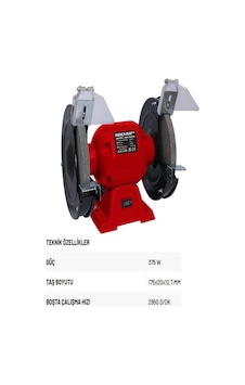 Rodex Zımpara Taş Motoru 375w 2950rpm Rdx4171a N