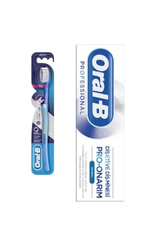 Oral-B Pro-Expert Clinic Line Ortho Brush Diş Fırçası Soft + Pro-Onarım Diş Macunu 50 ML Oral-B Pro-Expert Clinic Line Ortho Brush Diş Fırçası Soft + Pro-Onarım Diş Macunu 50 ML