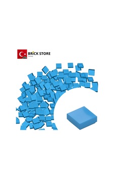 Yedek Parçalar, 100 Adet 1x1 Tile Düz Fayans Parçası, Koyu Mavi Rengi Dark Azure 3070 Yedek Parçalar, 100 Adet 1x1 Tile Düz Fayans Parçası, Koyu Mavi Rengi Dark Azure 3070