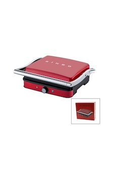 Sinbo Izgara Ve Tost Makinesi - Retro Tasarım - Kırmızı Renk Çok Renkli Sinbo Izgara Ve Tost Makinesi - Retro Tasarım - Kırmızı Renk Çok Renkli