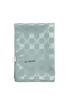 Aker Monogram Dama Şal - Gümüş Mavi 971 - Kadın Aker Monogram Dama Şal - Gümüş Mavi 971 - Kadın