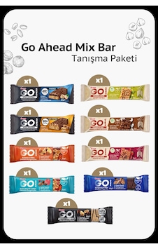 Go Ahead Karışık Bar Tanışma Paketi - Granola-protein-meyve-kuruyemiş-high Protein Bar Çeşitleri