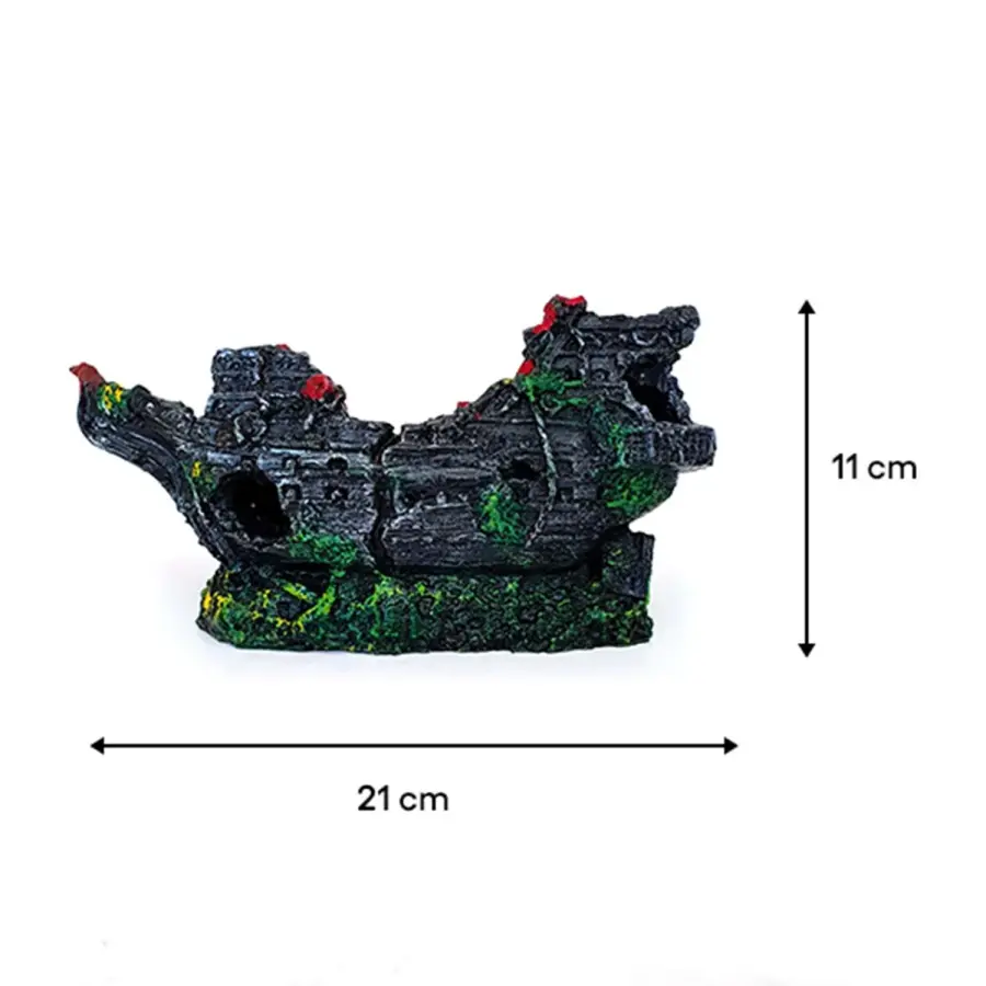 Bonisa Yatık Gemi Akvaryum Dekoru 11 X 21 Cm Bonisa Yatık Gemi Akvaryum Dekoru 11 X 21 Cm