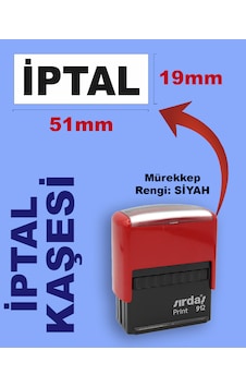 İptal Kaşesi, 912 ( 19 MM x 51 MM ) Otomatik Kaşe İptal Kaşesi, 912 ( 19 MM x 51 MM ) Otomatik Kaşe