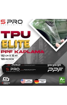 S Pro Ppf Boya Koruma Filmi Tpu Elite 165mic 152cm/15mt
