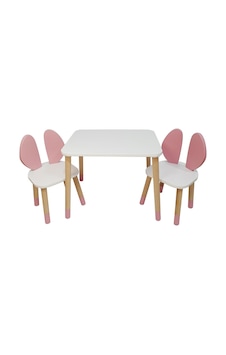 Bee Smart Pembe Naturel 2 Sandalyeli Set - Standart Diğer Bee Smart Pembe Naturel 2 Sandalyeli Set - Standart Diğer