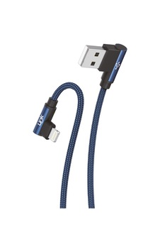 Linktech K593 Safe Lightning 3 A 1.5 MT Data Şarj Kablosu Mavi Linktech K593 Safe Lightning 3 A 1.5 MT Data Şarj Kablosu Mavi