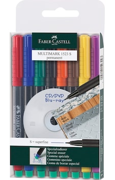 Faber-Castell Permanent Asetat Cd Kalemi S 8'Li Faber-Castell Permanent Asetat Cd Kalemi S 8'Li