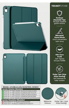 İpad Air 11" M4 M3 M2 Uyumlu Kılıf Ultra İnce Standlı Akıllı Uyku Modlu Zarif Koruyucu Kapak Kapaklı Kılıf İpad Air 11" M4 M3 M2 Uyumlu Kılıf Ultra İnce Standlı Akıllı Uyku Modlu Zarif Koruyucu Kapak Kapaklı Kılıf