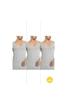 Cnt Erkek Basic Pamuklu Premium Klasik Atlet 3'lü Paket Gri Melanj Gri Melanj Cnt Erkek Basic Pamuklu Premium Klasik Atlet 3'lü Paket Gri Melanj Gri Melanj