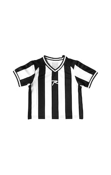 Raru Bebek Forma T-shirt Contrado Siyah Siyah