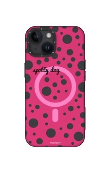 Apple Uyumlu iPhone 15 Kılıf Magsafe Şarj Özellikli Polka Dot Desenli Youngkit Spots Serisi Kapak Pembe Apple Uyumlu iPhone 15 Kılıf Magsafe Şarj Özellikli Polka Dot Desenli Youngkit Spots Serisi Kapak Pembe