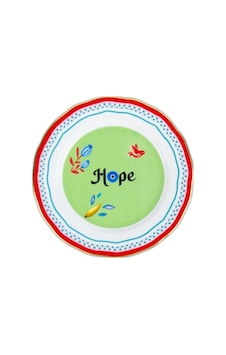 Mamma Mia Hope Yazılı Tabak 22 Cm Çok Renkli Mamma Mia Hope Yazılı Tabak 22 Cm Çok Renkli
