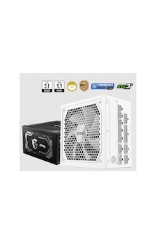 Mag A1000gl Pcıe5 Whıte 1000w 80+ Gold Power Supply Mag A1000gl Pcıe5 Whıte 1000w 80+ Gold Power Supply