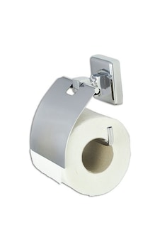 Çelik Banyo Kumru Kapaklı Tuvalet Kağıtlık Krom Renkli Çelik Banyo Kumru Kapaklı Tuvalet Kağıtlık Krom Renkli