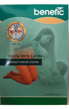 Benefic Hamile Varis Çorabı Ten Rengi Standart 5 Beden Kapalı Hamile Külotlu