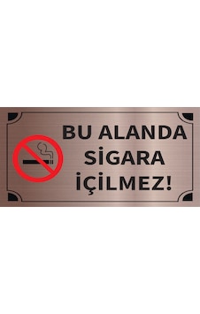 Mayeka Bu Alanda Sigara İçilmez Levha Bronz Metal Yönlendirme Tabelası Kişiye Özel Mayeka Bu Alanda Sigara İçilmez Levha Bronz Metal Yönlendirme Tabelası Kişiye Özel