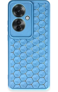 Newface - 374 - Oppo Reno 11f Kılıf Petek Silikon Kapak - Csmo-tex - - Mavi Newface - 374 - Oppo Reno 11f Kılıf Petek Silikon Kapak - Csmo-tex - - Mavi