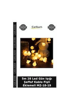 5m 28 Led Gün Işığı Şeffaf Kablo Fişli Eklemeli Mz-18-19 Bahçe Gece Kutlama 5m 28 Led Gün Işığı Şeffaf Kablo Fişli Eklemeli Mz-18-19 Bahçe Gece Kutlama