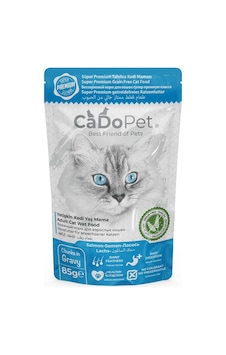 Cadopet Somon Etli Yetişkin Pouch Yaş Mama Grain Free 85 G Cadopet Somon Etli Yetişkin Pouch Yaş Mama Grain Free 85 G