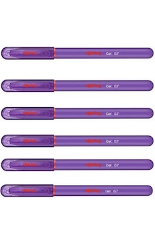 Rotring Jel Mürekkepli Tükenmez Kalem Mor  6'li