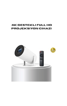 4k Destekli Full Hd Projeksiyon Cihazı - 130 İnç Geniş Ekran, Wifi Ve Hdmı Bağlantılı 4k Destekli Full Hd Projeksiyon Cihazı - 130 İnç Geniş Ekran, Wifi Ve Hdmı Bağlantılı