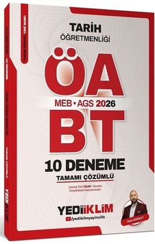 Yediiklim 2026 Öabt Meb-ags Tarih Öğretmenliği 10 Deneme Çözümlü - Yasin Korkut Yediiklim Yayınları Yediiklim 2026 Öabt Meb-ags Tarih Öğretmenliği 10 Deneme Çözümlü - Yasin Korkut Yediiklim Yayınları