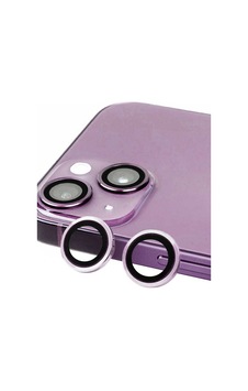 iPhone Uyumlu 14 Plus Raze Metal Kamera Lens - Mor