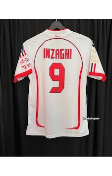 Ac Milan Inzaghi 9 Futbol Forması Beyaz Çok Renkli Ac Milan Inzaghi 9 Futbol Forması Beyaz Çok Renkli