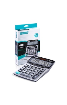 Exxo EC-18 Orta Boy 12 Hane Hesap Makinesi Exxo EC-18 Orta Boy 12 Hane Hesap Makinesi
