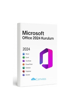Canvass Office 2024 Kurulum Ve Etkinleştirme Lisansı Hediyeli, Microsoft Office 2024 Professional Plus İçin