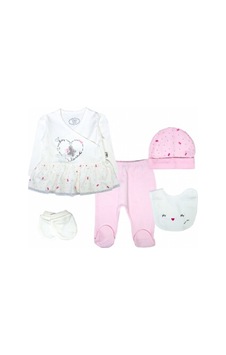 Tongs Baby Cute Bunny 5'Li Zıbın Takım 0-3 Ay Hastane Çıkışı -Pem Çok Renkli Tongs Baby Cute Bunny 5'Li Zıbın Takım 0-3 Ay Hastane Çıkışı -Pem Çok Renkli