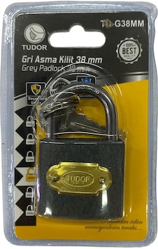 Ennalbur Tudor 38 Mm Kısa Gri Asma Kilit Ennalbur Tudor 38 Mm Kısa Gri Asma Kilit